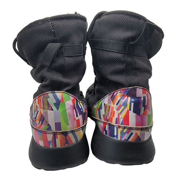 Nike Roshe One High Print GS Womens 8.5 - Kids 7Y Black Lined Shoes 807744-002 - Picture 6 of 12